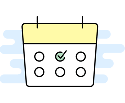 Book online calendar with a chosen date and time