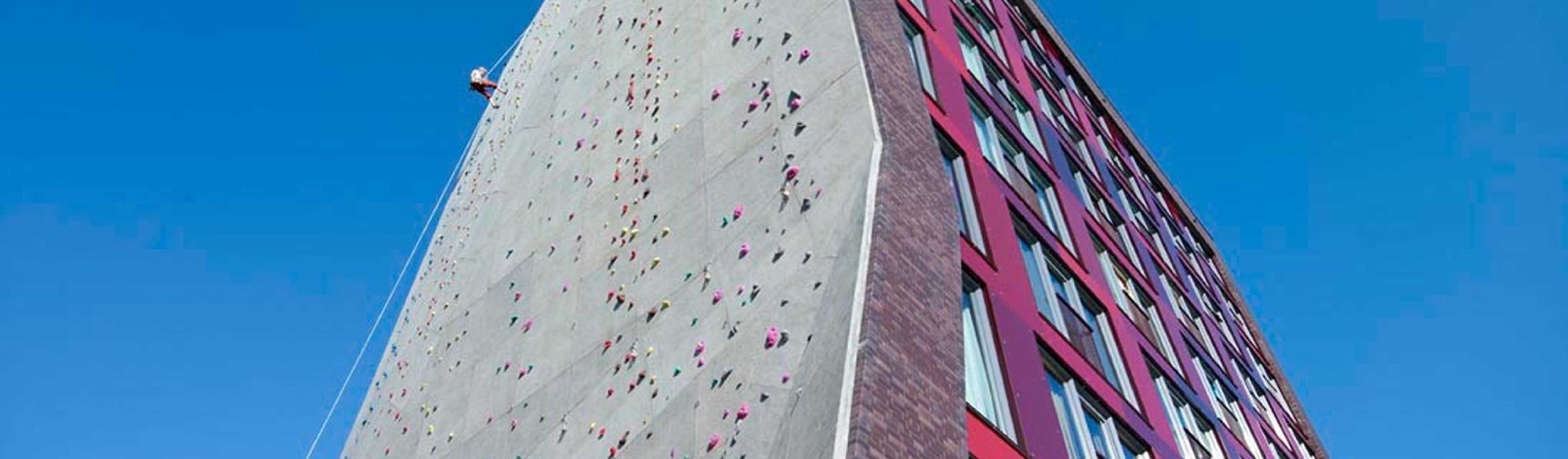 Campagneplain-Dormitory-Enschede-Netherlands Climbing-Wall-Student-Housing-In-Holland